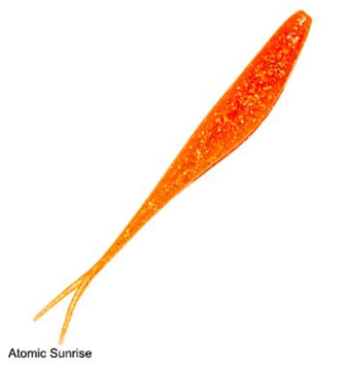 Zman Soft Lure Jerk ShadZ Geparfumeerd 7 Inch 4/Pack Atomic Sunrise (5381) blue