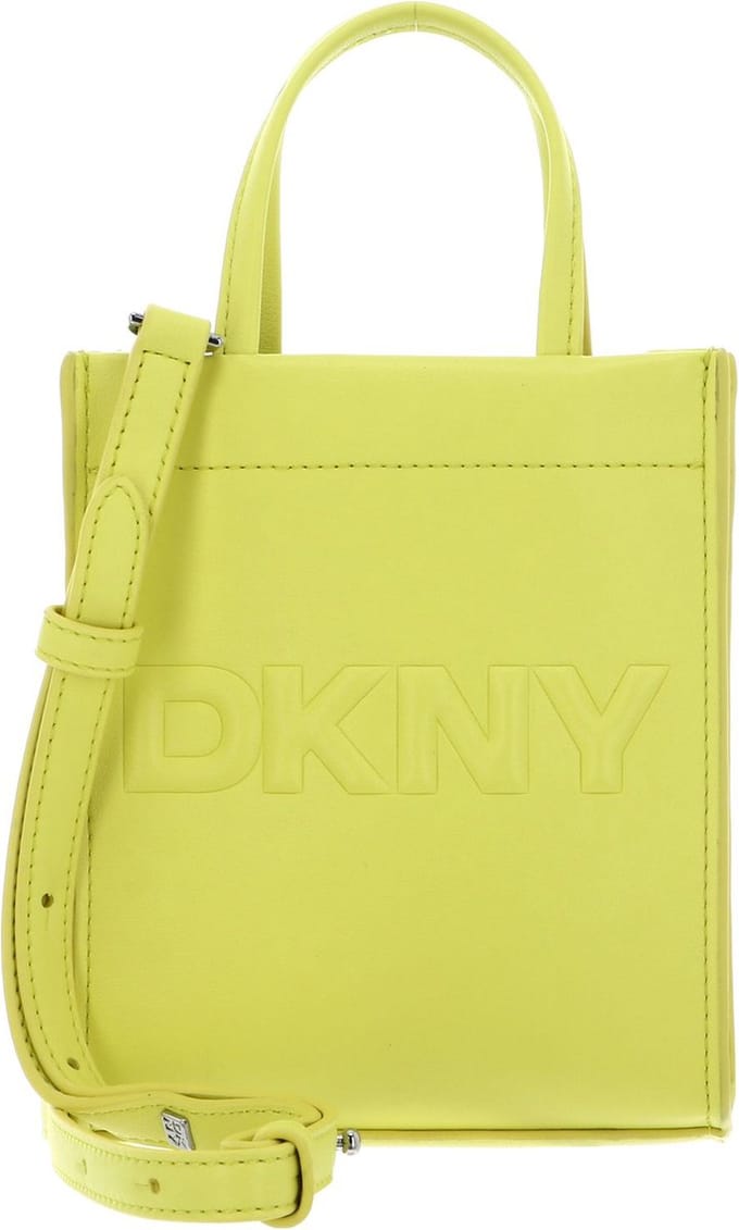 DKNY Handtas Schoudertas Carter Mini Tote Acid Yellow Geel