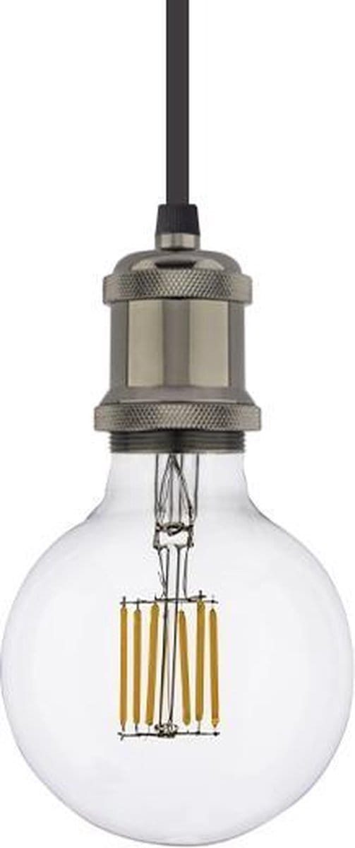 Groenovatie Vintage Hanglamp - E27 Fitting - Parelzwart - Zwart
