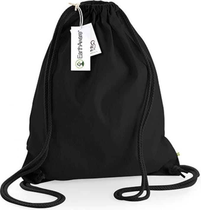 EarthAware? Organic Gymsac (Zwart)