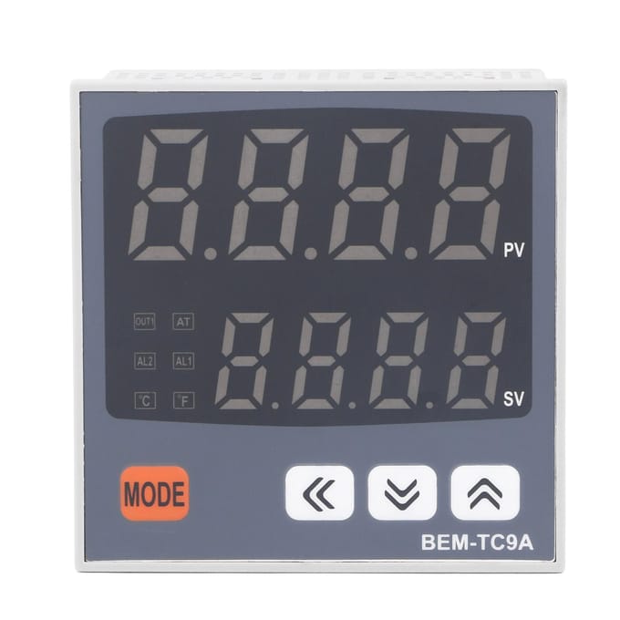 Contrôleur de température PID double sortie 96x96mm Thermostat intelligent numérique 100 ?240 VCA black
