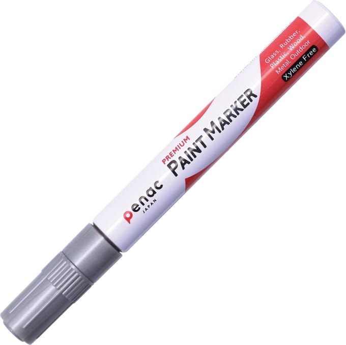 Penac Paint Marker - Verfstift - rond - 2-4mm - Zilver