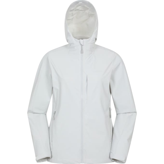 Mountain Warehouse Dames/Dames Retreat Verpakbaar Soft Shell Jasje (Lichtgrijs)