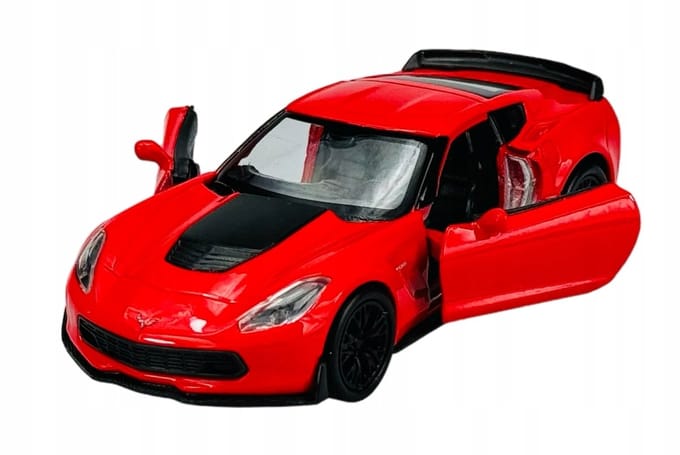 Welly 2017 Chevrolet Corvette Z06 rood metalen model 1:34