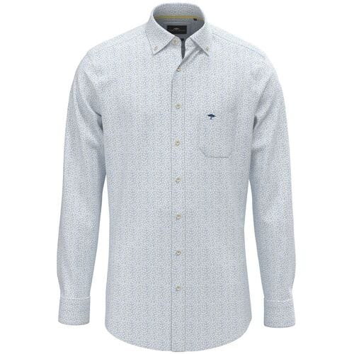 Fynch-Hatton Overhemd Mini Floral Pattern Button-Down Vivid Yellow / male