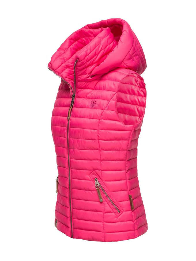 Navahoo Dames Gewatteerde Bodywarmer Shadaa – Lichte Weste met Afneembare Capuchon