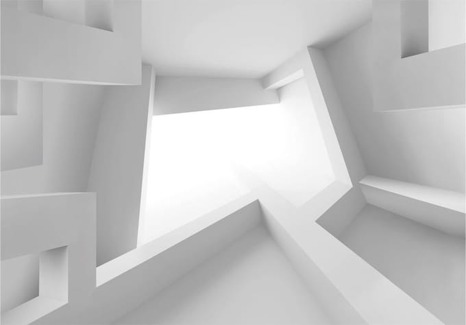 Fotobehang - White room.