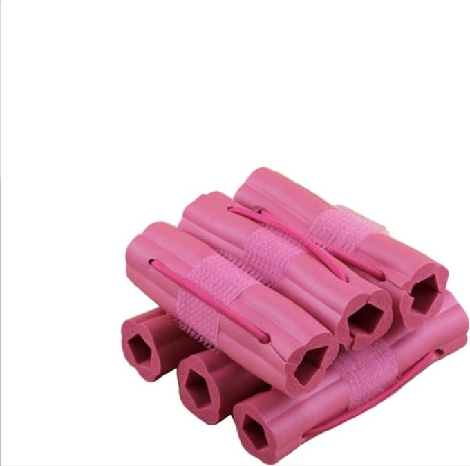 Scoby - Haarkrullers - Zachte foamrollers - Flexibele papillotten - Curling Set - 6-delig - Roze