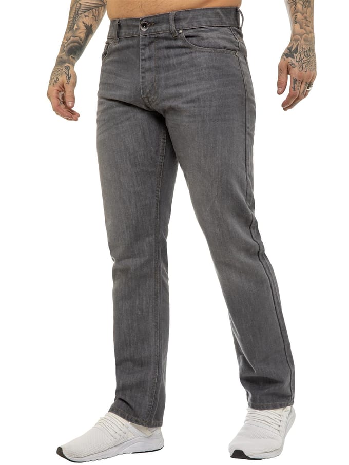 Enzo | Heren Regular Fit Rechte Pijpen Jeans