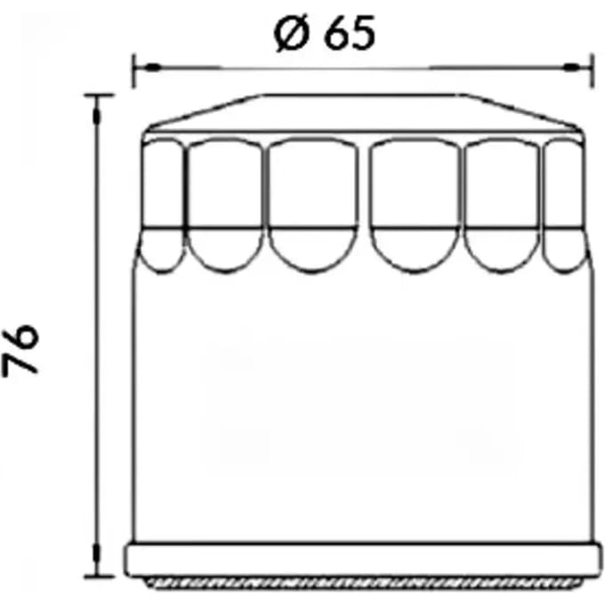 Motorfiets oliefilter Hokio Polaris