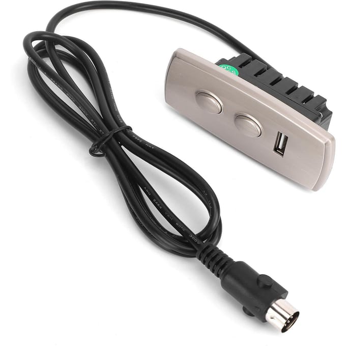 Schakelaar Controller 2 Knoppen 5-pins USB-poort Opladen Elektrische Banken Afstandsbediening voor Thuisgebruik gray