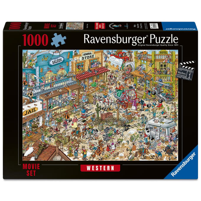 Ravensburger – Ray’s Comic Series: Movie Set 1 – Western – Cartoon Legpuzzel – 1000 Stukjes