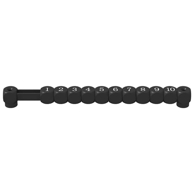vidaXL - Voetbaltafel - Tellers - 2 - st - Zwart - 30 - x - 2,2 - x - 2,9 - cm - HIPS