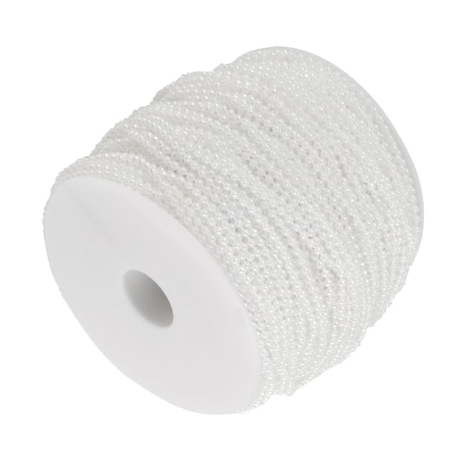 100m rol Imitatie Parel Draad Kralen Slinger String DIY Bruiloftsdecoratie 2.5mm(wit) wit
