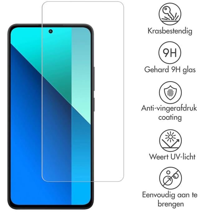 Accezz Screen Protector - Geschikt voor Xiaomi Redmi Note 13 (5G) - Gehard Glas Screenprotector