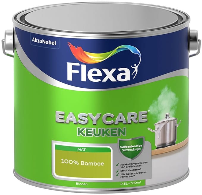 Flexa - Easycare Keuken - 100% Bamboe - Mengverf - 2,5 L
