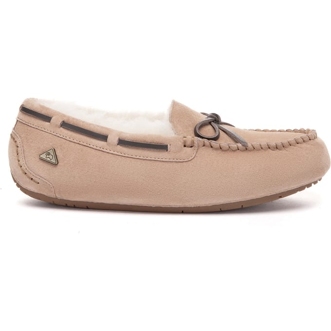 EVER AU Dames leren loafers – Crested