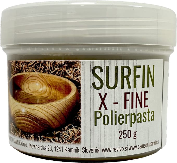 SURFIN X-FINE - Polierpasta voor gebruik op houtdraaibank - 250 g