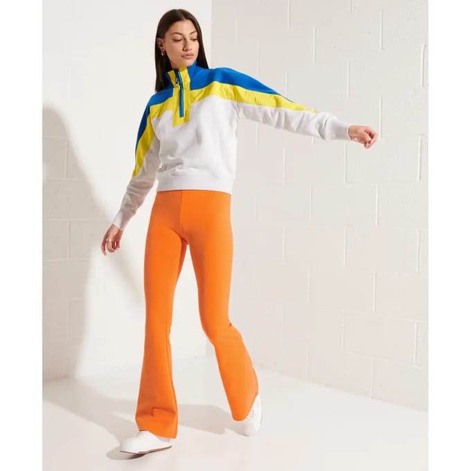 Superdry Mountain Sport Dolman Henley Sweatshirt Wit M Vrouw