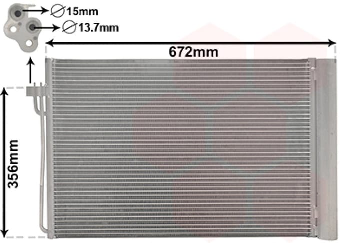 Van Wezel - LUCHTCONDENSATOR VOOR BMW 5 E60/E61 2003-2010 2282939