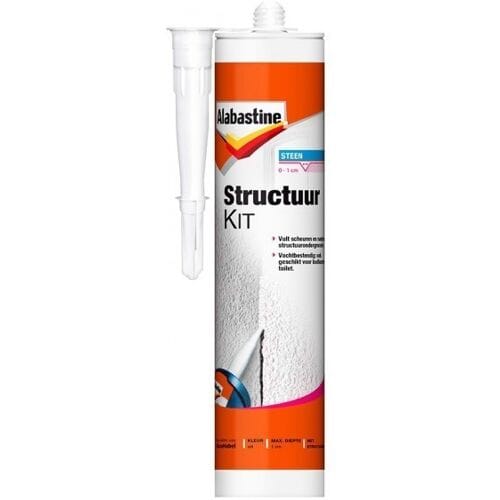 Alabastine Structuurkit - Wit - 310 ml