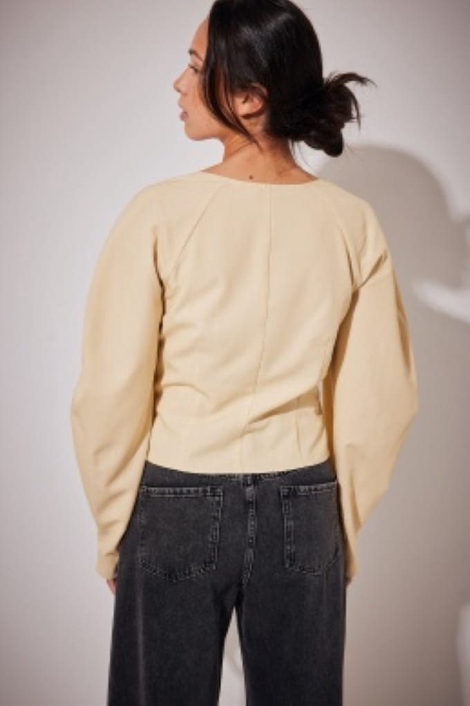 NA-KD Volume Sleeve Blouse Dames Blouse - Maat 42