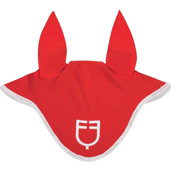 Korte muts van technische stof met logo Equestro