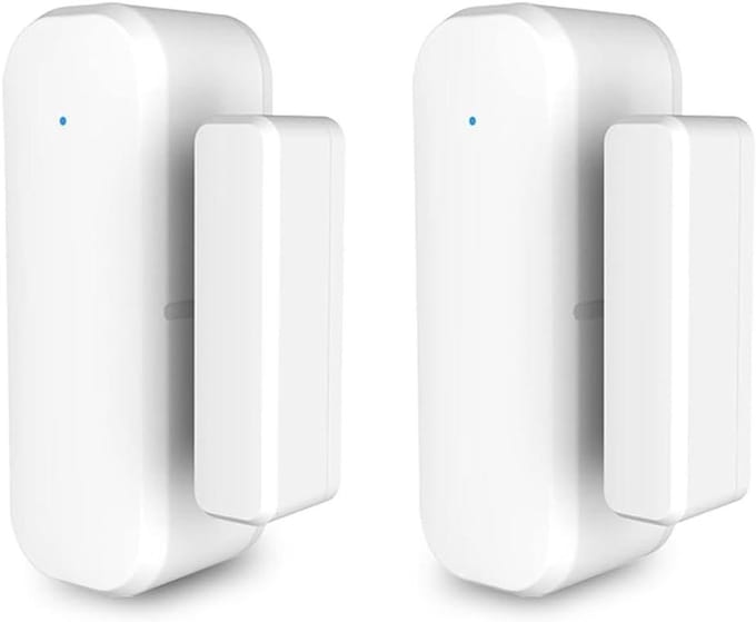 Slimme Deur Sensor - Contact Sensor - Huis Automatisering - App Meldingen - 2 Paren - Wit