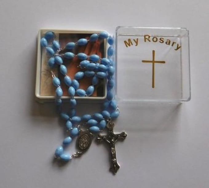 Rozenkrans blauw 6055/BL met boekje