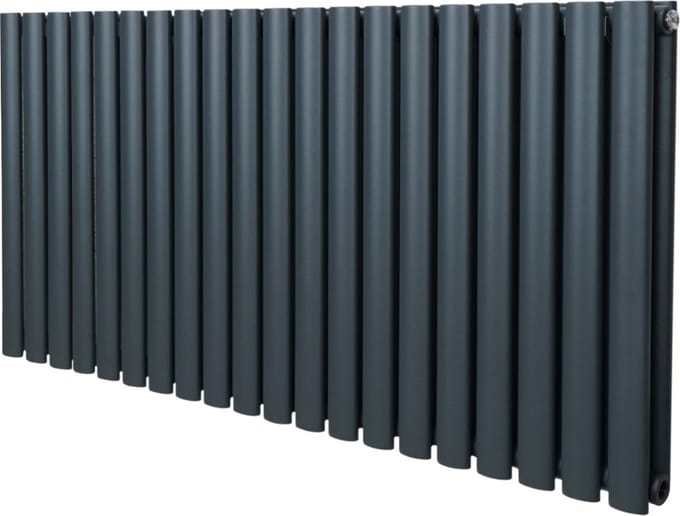 Ovale kolomradiator - grijs - 600mm x 1200mm - 20 kolommen