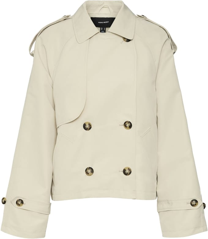 VERO MODA - VMCHLOE SHORT TRENCHCOAT NOOS - Dames - Gewatteerde jassen