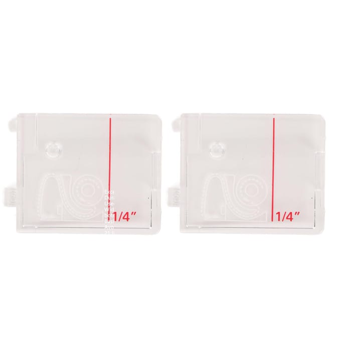 2 Pièces Plaque de Couvercle de Bobine pour Usage Intensif Transparent ABS Haute Précision Plaque de Couvercle de Machine à Coudre pour Remplacement white