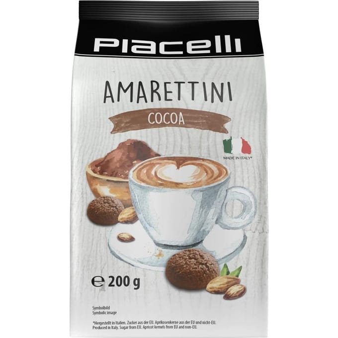 Piacelli Amarettini Biscuits au Cacao 200 g