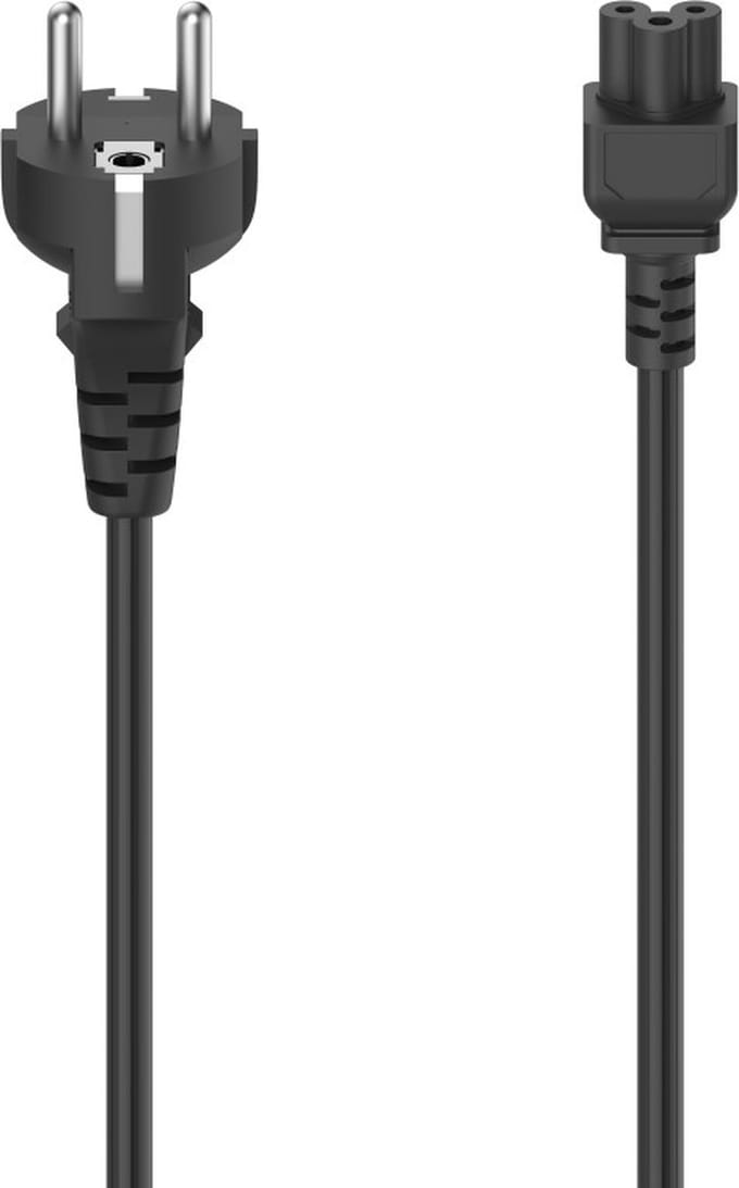 Hama Netsnoer Geaarde Stekker - 3-polige Koppeling Shuko - Mickey 1,5 M Zwart