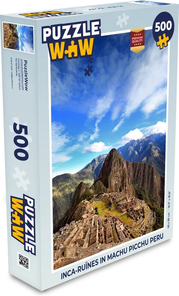 Puzzel Inca-ruïnes in Machu Picchu Peru - Legpuzzel - Puzzel 500 stukjes