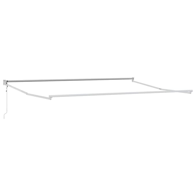 vidaXL - Uitschuifbare - luifel - Bruin - 4 - x - 2 - m - Polyester - en - Metaal