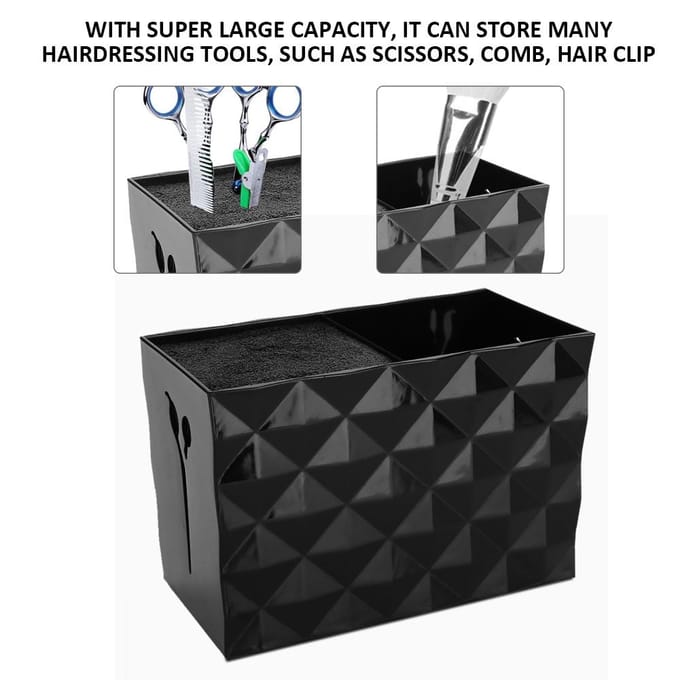 Kappersgereedschap Accessoires Opbergdoos Schaar Kam Haarspeld Kapper Organizer (Zwart)