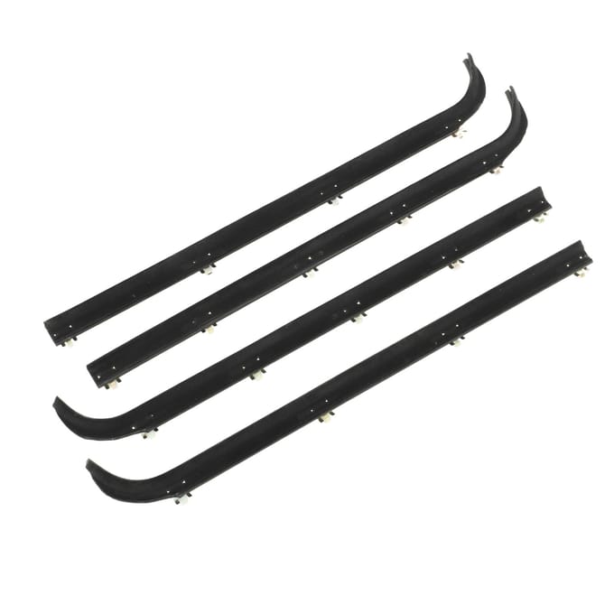 4 stuks Auto Raam Afdichtstrip E7TZ1521452A Vervanging Voor Oude Carrosserievorm Pickup Full Size Bronco black