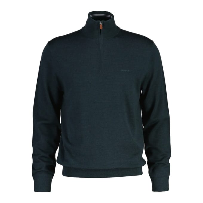 Extra-fijne merinowollen pull 1/2 rits Gant