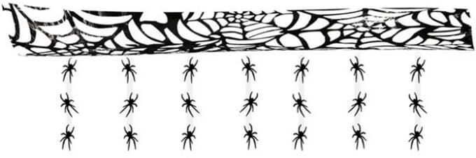 Halloween Spinnen Decoratie Slinger – 3 Meter – Griezelige Muurversiering