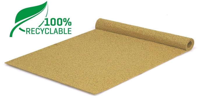 GJ Floors - Glitter loper (recyclebaar) | Goud - Breedte x Lengte: 2 meter / 3 meter