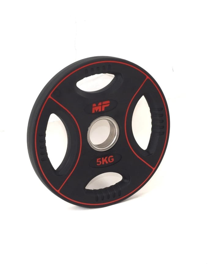 5 kg Polyurethaan 4 Grip Halterschijf 50 mm