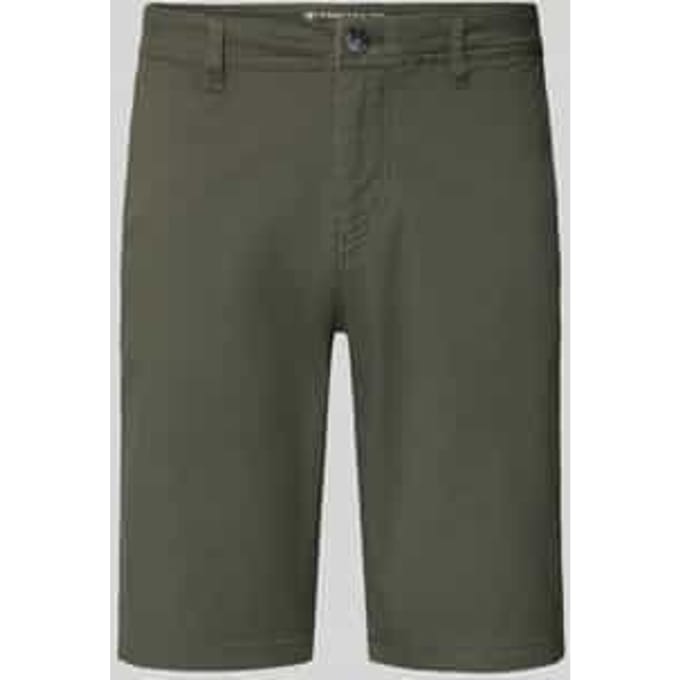 slim fit chino-shorts van katoenmix