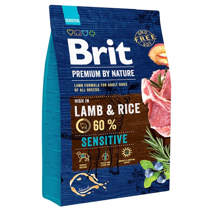 3kg Brit Premium by Nature Sensitive Lam & Rijst droog hondenvoer