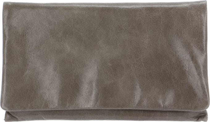 abro Leren Koppeling Avondtas Leather Athene Clutch Bag Tope Grijs
