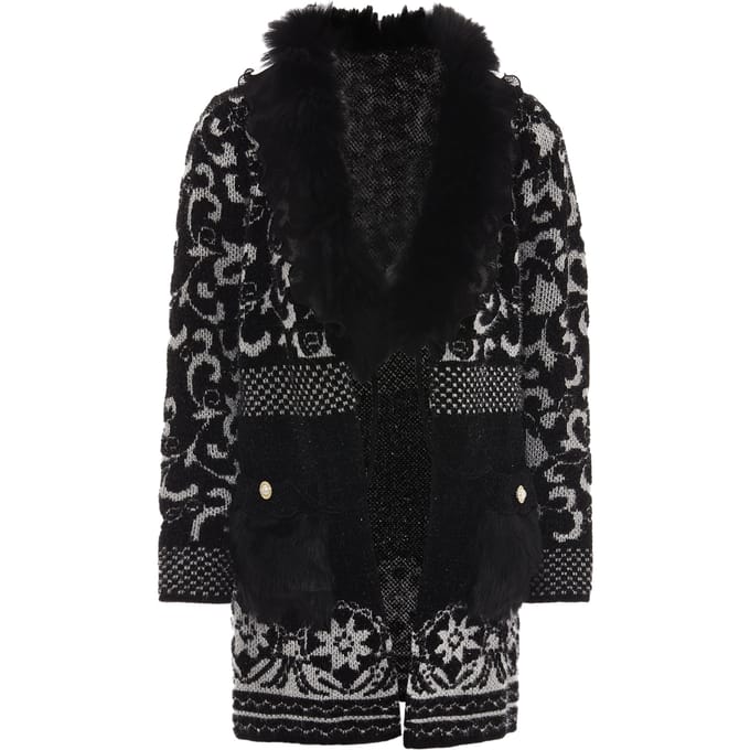 Faina Vest Dames zwart en wit