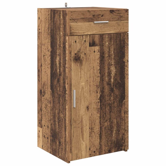 vidaXL - Dressoir - Oud - hout - 45 - x - 42,5 - x - 93 - cm - Bewerkt - hout