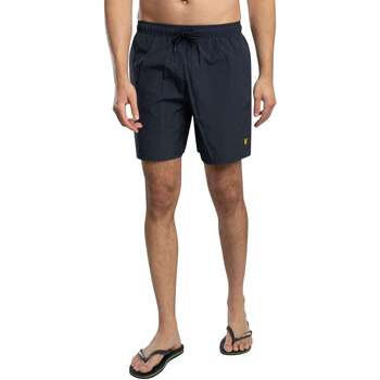 Lyle & Scott Zwembroek Plain Donkerblauw (navy) - Maat M - Heren