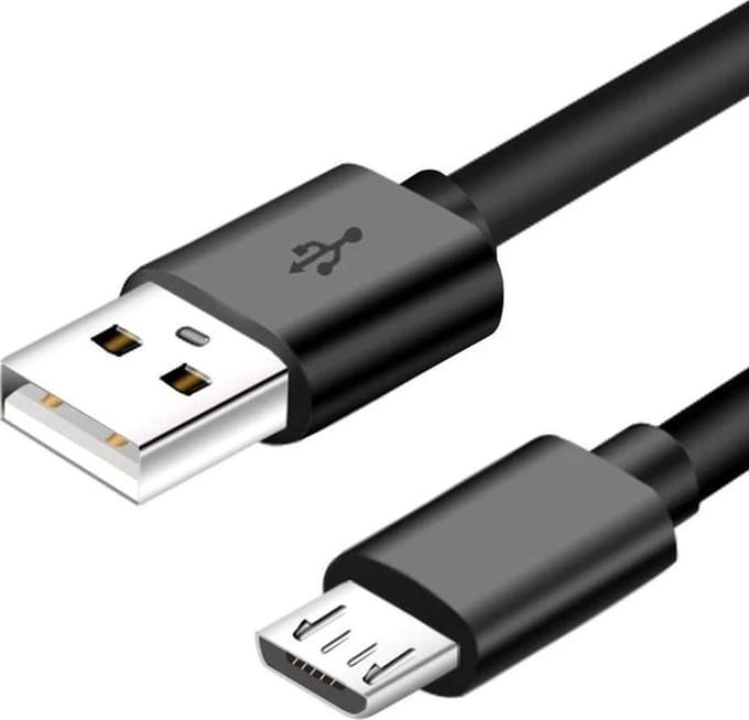 GO SOLID! ® Micro USB-kabel 2m geschikt voor Google Chromecast Ultra Video 2e generatie 3e generatie GA00439-DE