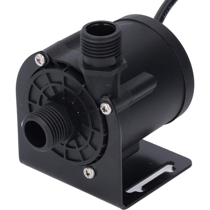 24V DC Borstelloze Waterpomp Hittebestendig G12 Draad 42.7ft Pompkop Borstelloos